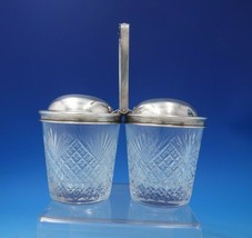 Hamilton by Tiffany and Co Sterling Silver and Cut Crystal Condiment Set (#6391) - £402.30 GBP