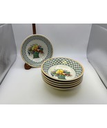 Set of 6 Villeroy &amp; Boch BASKET Soup / Cereal Bowls - $2,950.82 MXN