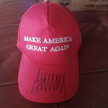 President Donald Trump Signed Autograph Hat W/COA Make America Great Again Maga - £244.99 GBP