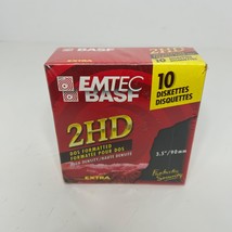 EMTEC Diskettes 2HD  Double Sided High Density 10 pack 3.5&quot;/90mm - $9.23