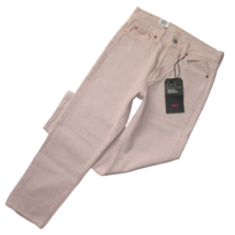 NWT Levi&#39;s Wedgie Straight in Pink Acid Wash High Rise Denim Crop Jeans 27 - £41.09 GBP