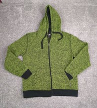 SouthPole Hoodie Men XL Green Black Zip Up Sweatshirt Skate Grunge Hip Hop - £23.09 GBP