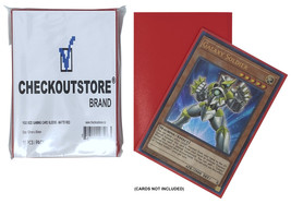 CheckOutStore Matte Red Protective Sleeves compatible with Yu-Gi-Oh, Car... - £4.61 GBP+
