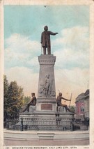 Salt Lake City Utah UT Brigham Young Monument Postcard D17 - $2.99