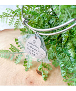 Godmother So Blessed Have You in My Life Heart Gift Silver Charm Bangle ... - $237.39 MXN
