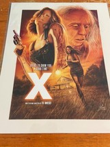 X Horror Slasher Movie Fan Art Print 8 x 10 Bam 78/2400 Ti West Jenna Ortega - £14.64 GBP