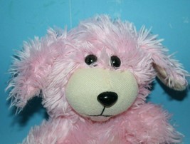 Proud Toy Pink Dog 7&quot; Beige Tan Muzzle Eyelash Plush Stuffed Fty Zhuhai Soft Toy - £8.98 GBP