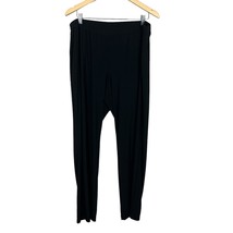 Serengeti Pants Womens 1X Black Slinky Pull On Travel Straight Leg Solid... - £19.90 GBP