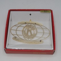 Kiwanis Wilkinsburg Pittsburgh Pennsylvania 24K Gold Finish Ornament - £36.46 GBP