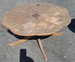 Vintage Lane® Wood Coffee Table – Unique Shape – Needs Tlc – Nice Project - £193.81 GBP