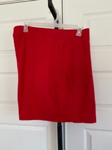 Just My Size 4X Cotton Rich French Pull On Pocket Shorts Red - $6.93