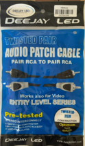 Deejay Led - TBHRCA3 - Rca To Rca Stereo Cooper Cable - 3 Ft. - £12.74 GBP