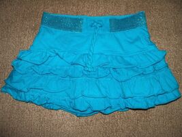 JUSTICE BLUE RUFFLED Skort Size 6 Girl's EUC - $18.00