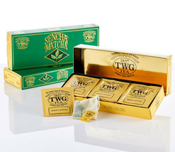 TWG Tea from Singapore - Sencha Matcha (NEW) - 15 Cotton Tea Bag / Sachets - £31.59 GBP