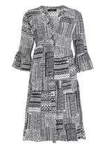 Aniston Acceptable Tunique Robe en Noir/Blanc UK 16 (fm13-12.1) - £32.59 GBP