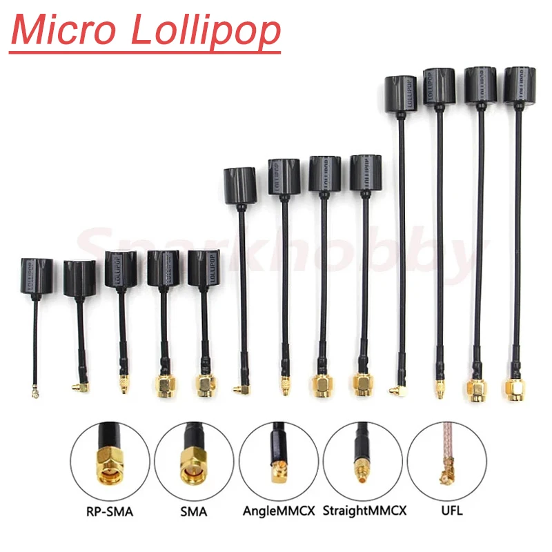 New Micro Lollipop 5.8G RHCP Image Transmission Antenna 65/105/145MM SMA / - £11.19 GBP