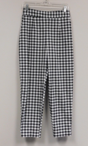 Zara Womens Grupo Inditex Black &amp; White Plaid Pants - Medium - £15.50 GBP