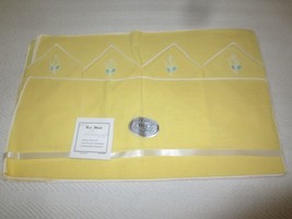 Nos Vintage Bess Made 8-Pc. 100% Rayon Placemat Set - Yellow - £6.41 GBP