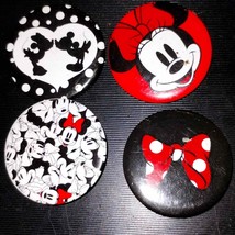 Mickey and Minnie Mouse old vintage pinback buttons - £22.50 GBP