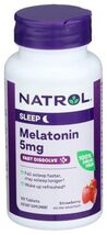 NATROL Melatonin 1mg, 90 CT Fast Dissolve 11/30/2026ve - $12.86