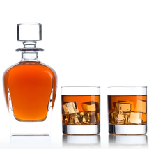 Park Ave Decanter Set with Old Fashioned Rocks Glasses - £69.81 GBP+