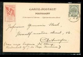 Postcard Postal History 1910 Cancel Lokeren Belgium Place Du Coin Street View - £11.83 GBP