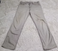 VTG Levi&#39;s Flex Jeans White/Blue Label 34x30 Retro Distressed Made in USA - £9.21 GBP