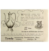 Towle Old English Empire Patterns 1894 Advertisement Victorian Silver ADBN1ccc - £11.96 GBP