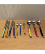 Laguiole By Flying Colors Knives Spoons Teaspoons Multicolor FLAW - $9.75