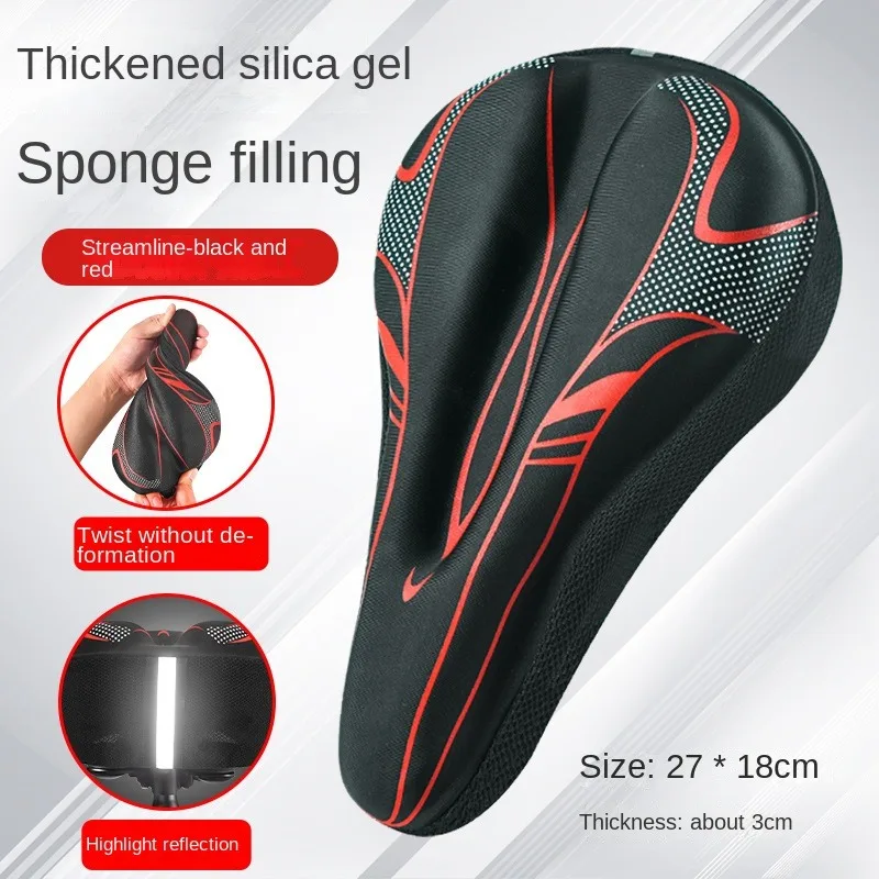 3D Bicycle Saddle GEL Bike Seat Cover  With Light Comfortable Soft Silica MTB Ro - $121.89