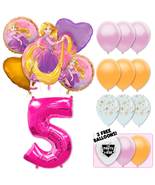 Rapunzel Deluxe Balloon Bouquet - Pink Number 5 - £26.43 GBP