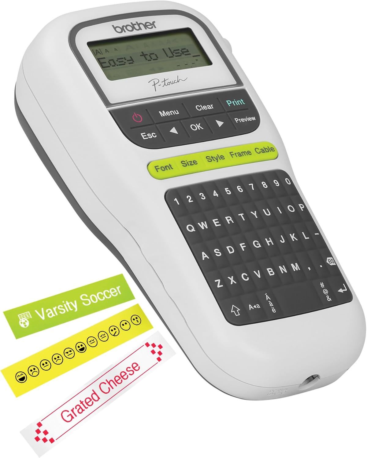 Easy Portable Label Maker From Brother, Model Pth110,, Touch Keys, White. - $44.95