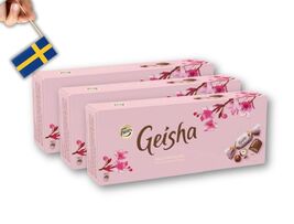 3 Packs Fazer Geisha Box 228g (8.04oz) - Luxurious Milk Chocolate with H... - $35.39