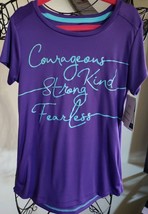 C9 Champion Girl&#39;s Size Medium (7-8) Top ~ Duo Dry ~ Purple w/Green Lettering - £11.95 GBP