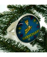 Unique BABYCHAM RING retro VINTAGE style ADJUSTABLE silver plated GIFT B... - $13.88 CAD