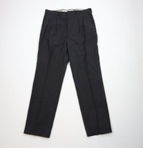 Vtg 80s 90s Rockabilly Mens 34x30 Textured Atomic Fleck Chino Pants Blac... - $118.75