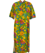 Zacuto Vintage Hawaiian Print Maxi Dress Size M - $79.19