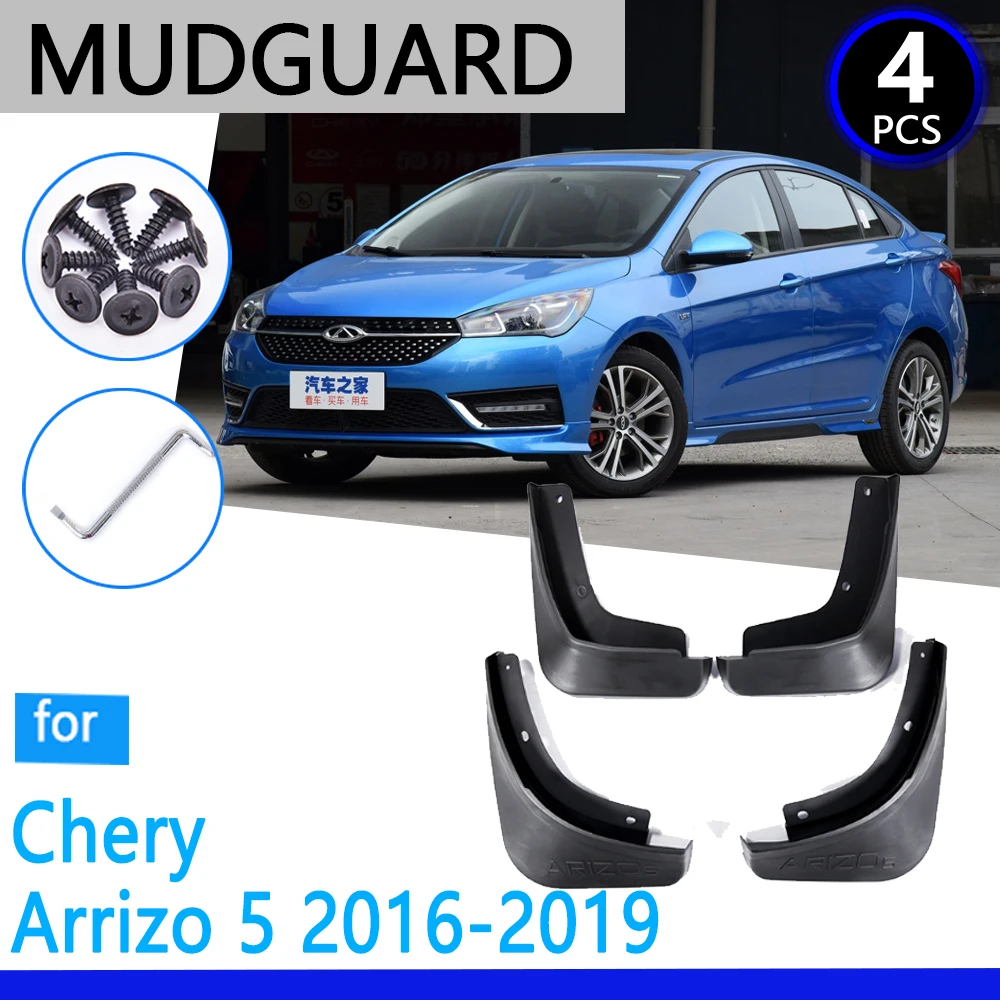 Mudguards fit  for Chery Arrizo 5 2016 2017 2018 2019 Car Accessories Mudflap - £23.33 GBP