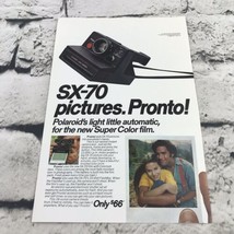 Vtg 1976 Polaroid SX-70 Camera Print Ad Advertising Art  - £7.92 GBP