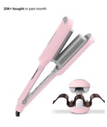 Curling Iron Hair Crimper Waver - ROVY Beach Waves Curling Wand, Ionic D... - $74.87 CAD