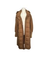 Cashmere Wool Women’s Coat Size Large Designer Lightweight Goose Down Pu... - $170.99