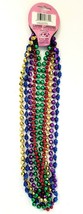 Bead Girl Textured Bead Necklaces Multi Colors Mardi Gras 34&quot; Long Each NWT - £12.66 GBP