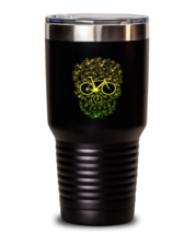 30 oz Tumbler Stainless Steel Insulated Funny Bicycling skull Bike Biker  - £26.50 GBP