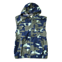 NWT Offline Aerie American Eagle Cotton Cargo Vest in Camouflage Utility Hood S - £25.24 GBP