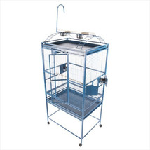 White Wrought Iron Play Top Bird Cage - 32 x 23 x 66 in. - £636.05 GBP