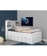 Addison Twin Captains Bed with Bookcase Headboard - $995.00