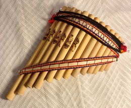 Handmade Peruvian Curve Chill Pan Flute 13 Pipe Native+Case Gift - £35.61 GBP