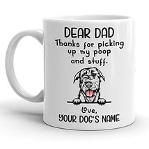 Personalized Irish Wolfhound Coffee Mug, Custom Dog Name, Customized Gifts For D - £12.05 GBP