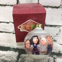 Vintage 1995 Exclusive Hallmark Expo Keepsake Glass Christmas Ornament Ball - $9.89