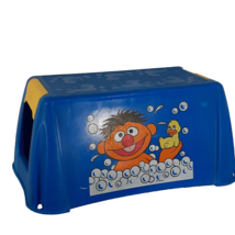 Sesame Street Ernie Bath Step Stool Bathtub Blue Plastic Kids Bathroom or Seat - $13.56